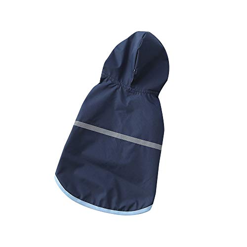 Ajcoflt Verão Ao Ar Livre Cachorro Pet Casaco de Chuva com Listra Reflexiva S-XL Com Capuz Casacos I