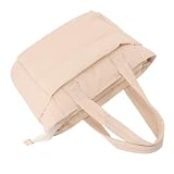 Bnineteenteam W Dół-Nylon Blend Puffy Tote Torba z Lekkim Designem, Organizator Wielu Kombajnika do Podróży, Regulowany Pasek na ramię na Weekendowy Wypad (Beżowy)