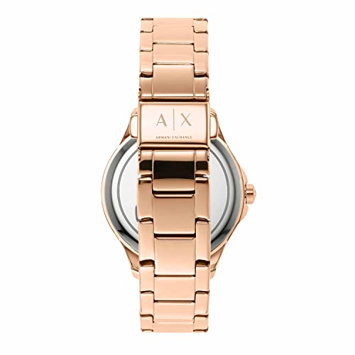 Image of Armani Exchange Lady Hampton Analog Rose Gold Dial Women's Watch-AX5264