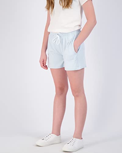 Real Essentials 3 Pack: Girl's Lounge Soft Comfy Shorts with Drawstring - Yoga Athletic Sweat Shorts with Pockets2