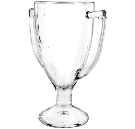 Image of Crown Awards 7 inch Custom Engraved 2026 Cup Trophy, Personalized Glass Cup Award with Your Text