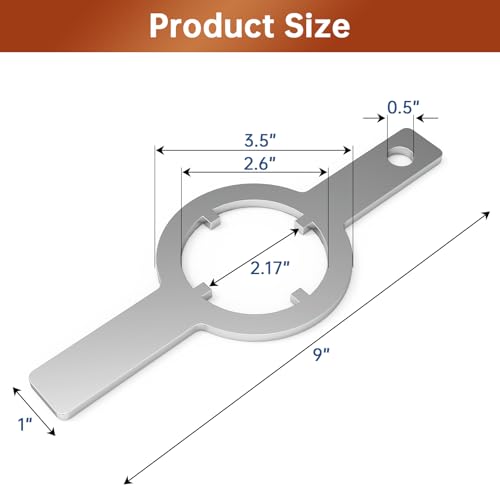 Image of Spanner Wrench for Kenmore /Whirlpool Washer HD Tub Nut - TB123A Compatible washing machine spanner wrench - Silver