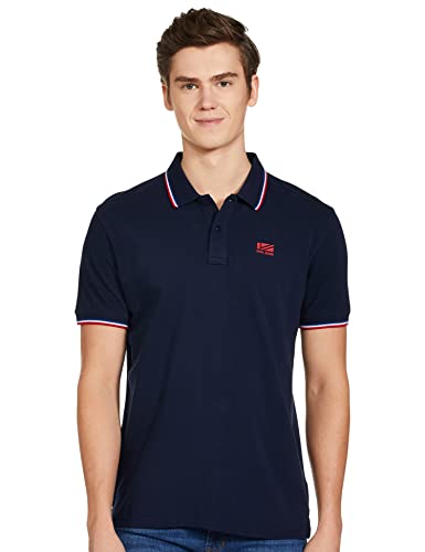Image of Pepe Jeans Men's Geometric Regular Fit Polos
