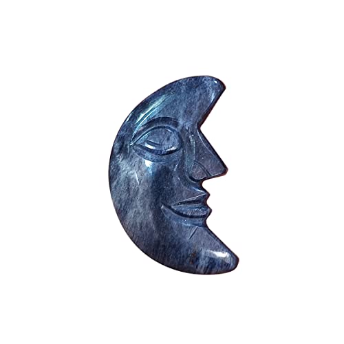 Cristal d'iolite violette naturelle en demi-lune pour votre méditation