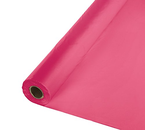 Creative Converting Magenta Tablecover Roll Plastic Table Cover-40' x 100' | Hot 1 Pc, One Size