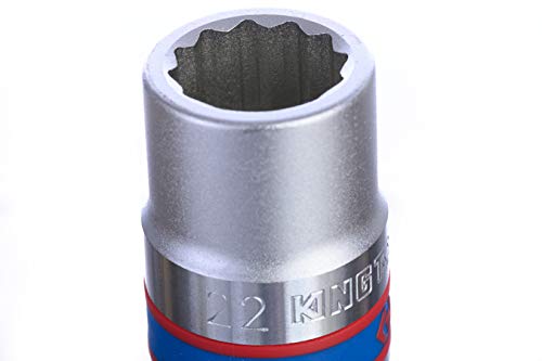 KING TONY 633022M Socket 3/4" Bi-Hexagonal 22mm for DIYers & Professionals, Made for Repair and Installation tasks 22mm - Image 4