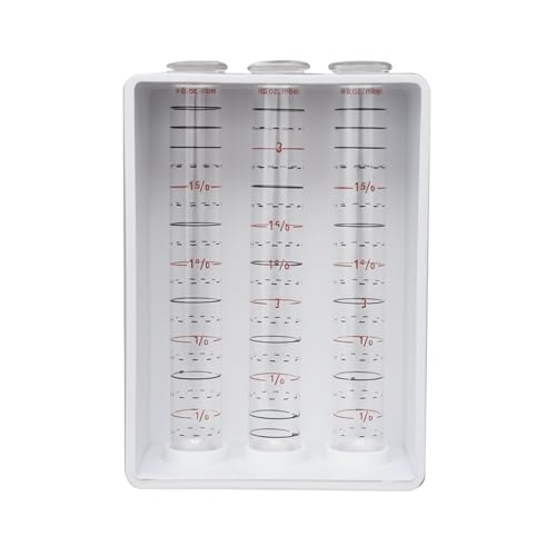 Spill-Stop 13-908 Exacto Pour Bar Test Kit, Liquid Calibration System for Bartender Training, Includes 3 Precision-Marked Plastic Tubes, 3 O-Rings, Stand, Funnel, Durable, Made in USA