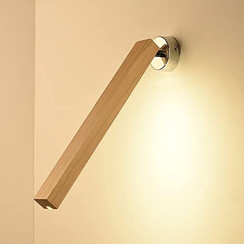 Lámpara de pared de madera larga Estilo nórdico creativo para interiores