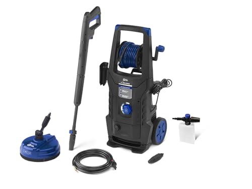 AR Blue Clean Hidrolimpiadora de Alta Presión con Sistema de Doble Velocidad, Kit de Limpieza de Tuberías y Patio Cleaner e-2DUALSPEED D (2200 W, 160 bar, 460 l/h)