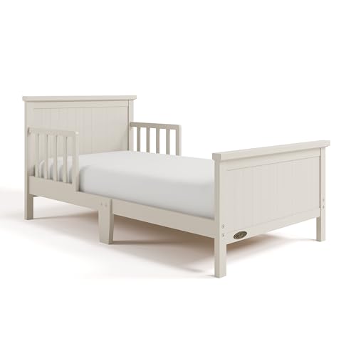 Image of Graco Bailey Toddler Bed (Frosted Oat) - Includes Bed Rail on Both Sides, Fits Standard-Size Crib and Toddler Bed Mattress, Baby Safety Alliance Verified, Solid and Sturdy Construction