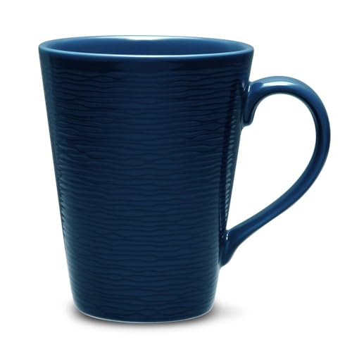 Noritake NoN Swirl Mug, 12 oz en azul miniatura 2
