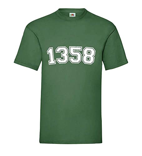 T-shirt homme vert bouteille XXXL ample fini les vêtements trop courts et serrés