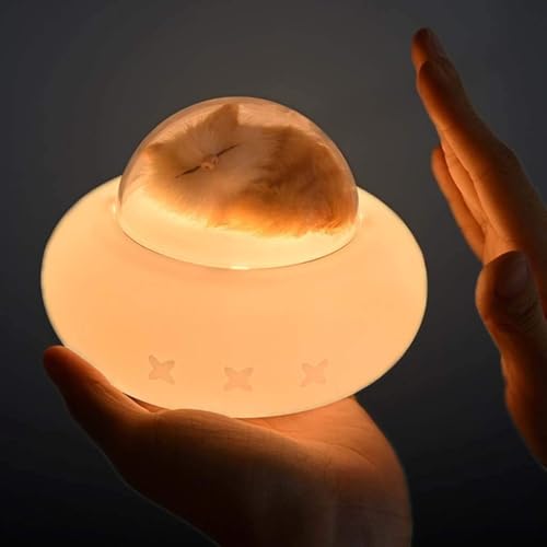 Image of Baby Kids Silicone Night Lamp Light | Cute Night Light Kids Pet Spaceship Bedside Lamp LED Colour Changing Light | Bedroom Table Desk Office Lamp (Dog Design, Pack of 1)