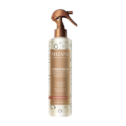 Mizani Style Shifter Society Coco Dew Curl (P) restyling Spray with Coconut Oil Curl Refreshing Spray Anti Frizz Leave In Moisturizer Silicone-Free
