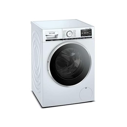 Siemens WM14VG43 iQ800 Waschmaschine / 9kg / A / 1400 U/min / Outdoor-Programm / Smart Home kompatibel via Home Connect / AntiFlecken-System / Weiß/Schwarz