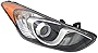 TYC Right Headlight Assembly Compatible with 2013-2017 Hyundai Elantra
