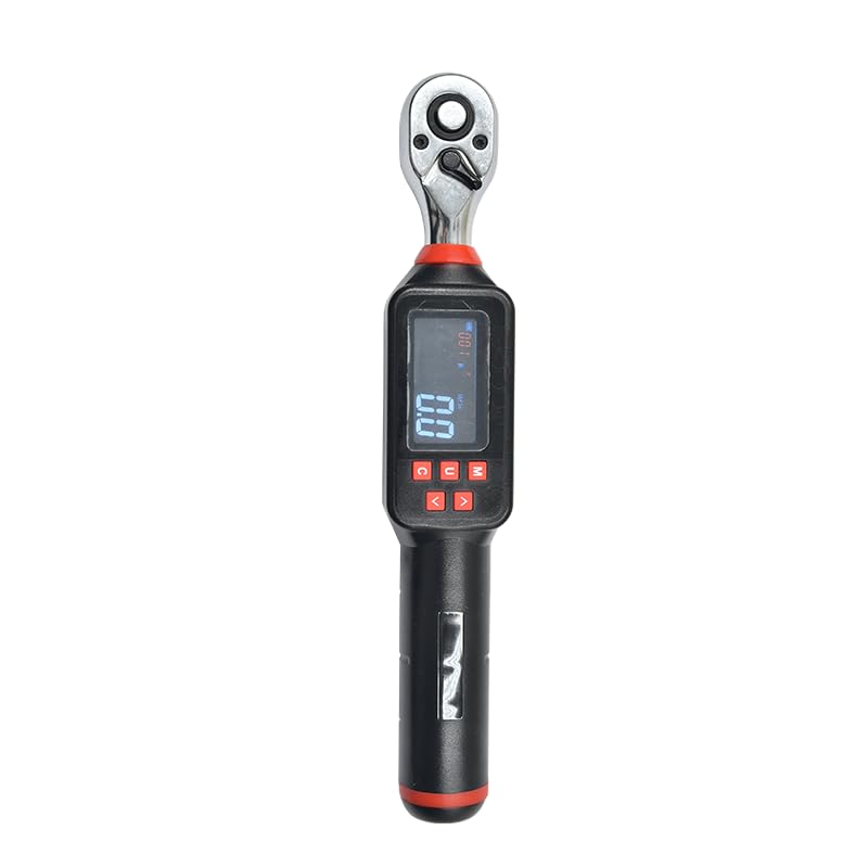 Soonkoda Llave dinamométrica digital de 0.5 pulgadas 4-135 Nm con 10 piezas de llaves de vaso