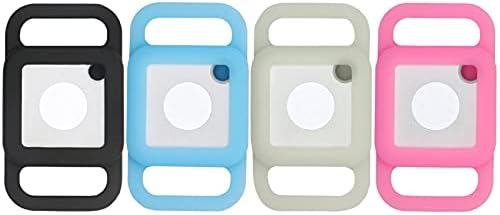 Tile Case [4 Pack] Cover for Tile Mate Cat Collar,Cat Collar Finder Holder 4 Pack for Tile Mate (2020&2018),Luminous Blue Luminous Green GPS Tracker Case for Dog Collar Attachment Backpack Strap