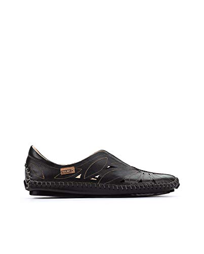 Image of PIKOLINOS Jerez 578-7399 Women's Slip-On Moccasins - Premium Calfskin Leather - Removable Cushioned Insole, Elastic Fit, Lightweight Everyday Comfort and Support