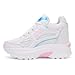 Imagen de MIXSEN Zapatillas Cuña Interior Mujer Ligero Malla Transpirable Zapatos Wedge Sneakers Talón Plataforma 8 cm