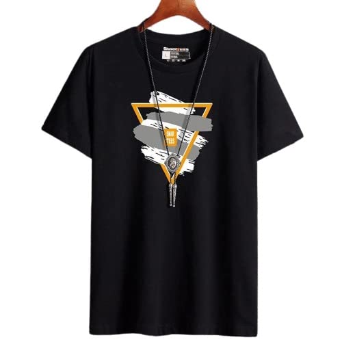 Tfortees Mens Cotton Tshirt(AZ_1713_Black_)