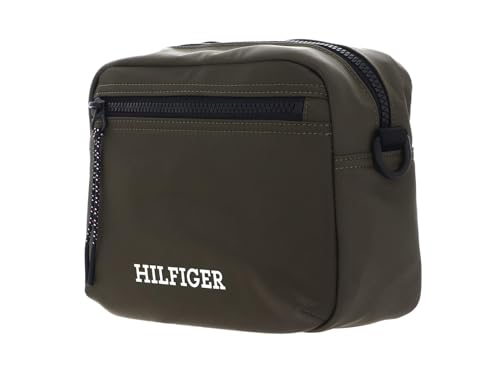 Bolso reportero Tommy Hilfiger TH Monotype verde militar compacto 2