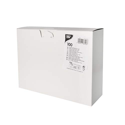 PAPSTAR Airlaid 87480 - Bolsas para cubiertos (1/8 plegadas, 40 x 48 cm), color blanco
