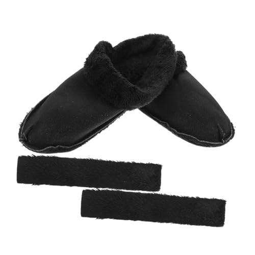 HOLIDYOYO Distributeur De pour Évier De Cuisine Raclette à Vitre Accessoires De Salle De Bain Noire Organisateurs Et Rangements De Salle De Bain Tête De Maison Black Peluche