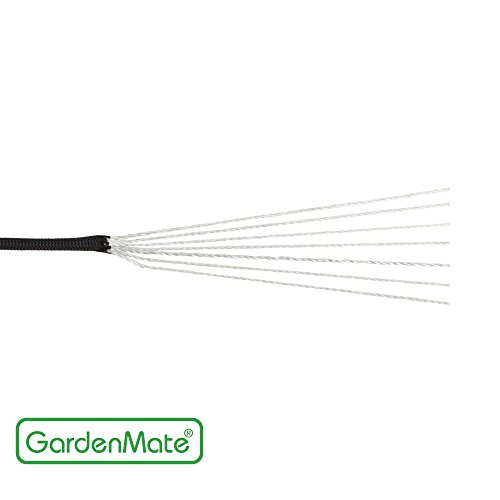 GardenMate Paracord 550 Professionelles Nylon Outdoor-Seil Schwarz 31m lang 4mm dick - Kernmantel-Seil aus 7 Kernfäden aus reißfestem Nylon