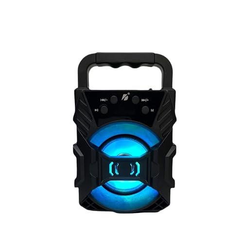Taşınabilir Bluetooth Hoparlör, LED Işıklı, Extra Bass, Radyo, SD Kart ve USB