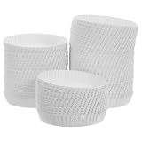 OUNONA 100 Stück Einweg Papierbecher Deckel Weiß Universalpassform Tassenabdeckung für Hotel Gastzimmer Ktv Bar