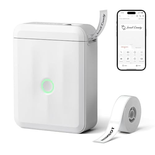 NIIMBOT D110 Upgraded Version Mini Label Maker Machine with Tape, Portable Bluetooth Thermal...