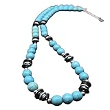 New 2026 Unisex Gift Fashion Simple Natural Stone Beads Black Gallstone Necklace Men And Women Short Chain 316 Stainless Steel Decoration Jewelry Luxury With You Accessories Trendy Best For