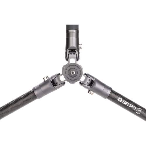Benro Tripé de fibra de carbono Bat Series 24C e cabeça de 4 seções VX25