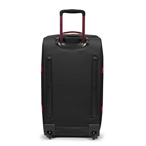 Image of Eastpak Tranverz M Suitcase, 67 cm, 78 L, Black (Blakout Strip Red), Blakoutstripred, 67 centimeters, TRANVERZ M