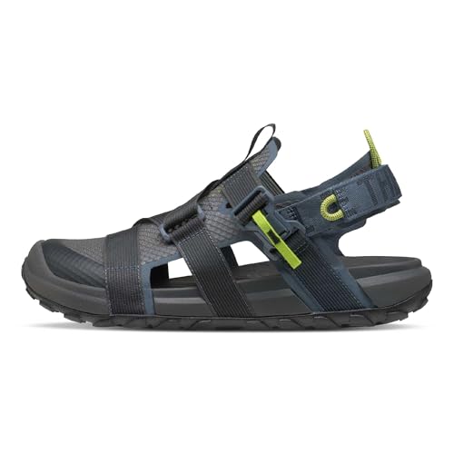 The North Face Explore Camp Lite Shandal - Water Hiking Sandals for Men & Women Granite Grey/Fizz Lime 14