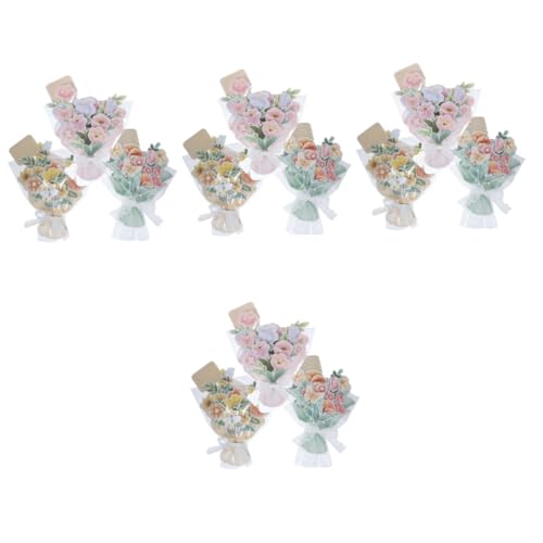 Fête des professeurs cartes bouquets de vœux 12pcs