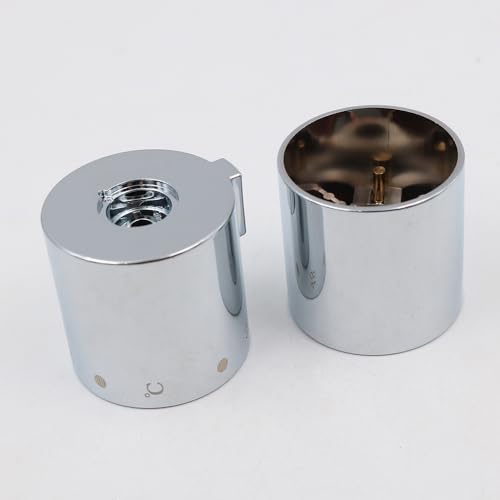 Hsthe Sea 1 Pair Shower Temperature Control Knob Chrome Thermostatic Handle Handle For Temperature Controller Shower - Image 4