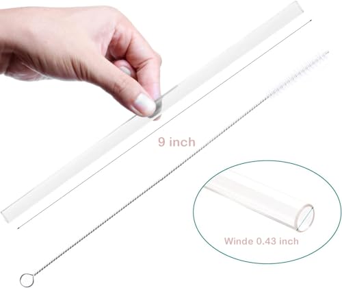 Pitillos plásticos reutilizables 22.86 cm 8 piezas miniatura 3