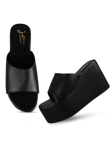 Image of JM LOOKS Women Fashion Open Toe Wedges Heel Casual sandal Attractive Comfortable sole For Women & Girls