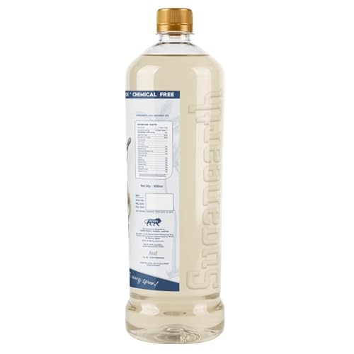 Image of Sugan Earth Cold Pressed Virgin Coconut Oil 900ml | 100% Pure & Natural | Unrefined Kachi Ghani Edible Oil for Cooking, Skin & Hair Nourishment, Baby Care, Oil Pulling| No Chemicals, No Preservatives | Organic Oil