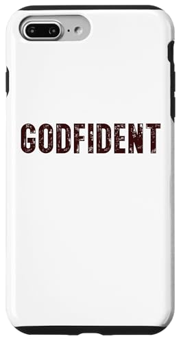 Godfident �N���X�`���� �M�� �_�ւ̐M�� �@������ �X�}�z�P�[�X iPhone 7 Plus/8 Plus �p