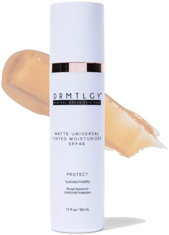 DRMTLGY Matte Tinted Moisturizer SPF 46 - Anti-Aging Face Sunscreen