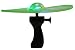 9.75 Inch Light Up Flying Saucer With Hand Launcher (Choice of Color!) (Green)