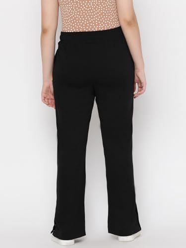 Image of Li'l Tomatoes Girls Flarred Trackpant | 100% Looper Fabric | Elastic Waist | Straight Fit Casual Wear | Soft & Warm | 9-16 Years