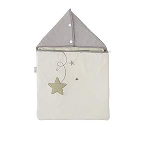 P’tit Basile – Nid engel geborduurd katoen Bio Rain’sterren. 0-3 maanden 65 cm