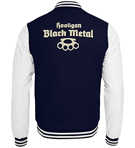 Veste college black metal Generisch oxford bleu marine et blanc taille XS