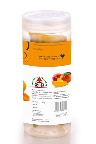Image of 20-20 Dry Fruits Dried Mango Jar 400g (200g*2)| Dehydrated Fruit | Rich in Vitamins A & C | Supports Immune Health & Digestive Wellness | Vegan | No Preservatives| No Added Sugar (Pack of 2)
