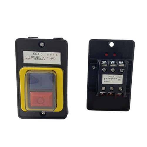 Interrupteur KAO-5 avec base bouton-poussoir 10A 220V 380V