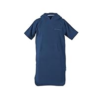 TOM TAILOR Junior Surf Poncho, 140-158cm, 100% Baumwolle/Frottier, UNI Blau (Dark Navy)